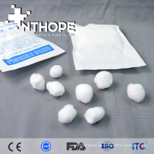 produtos estéreis médicos mini bola de algodão dental e cotonete